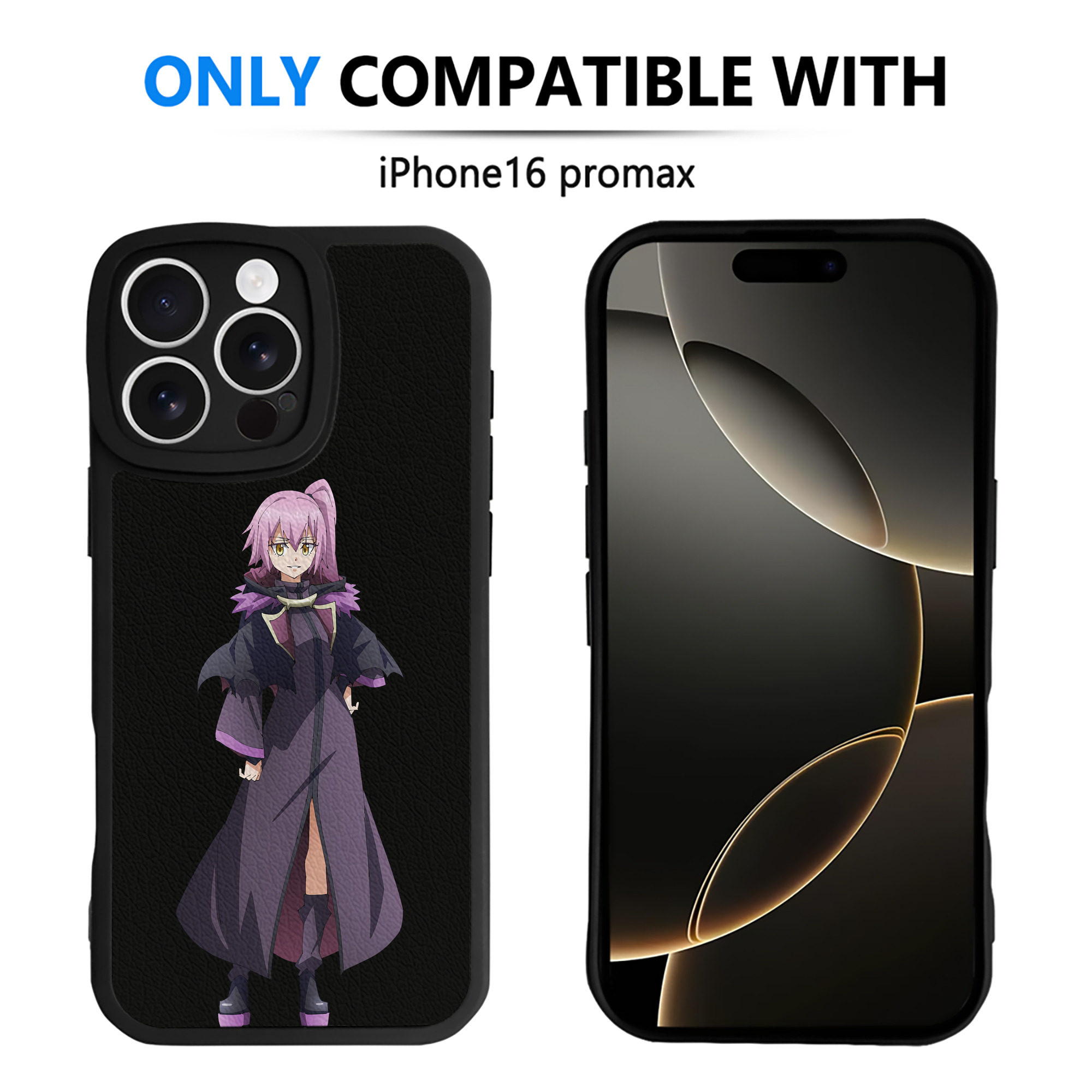 （画像用） 転スラ Regarding Reincarnated to Slime 【iPhone 16シリーズ対応】シリコンスマホケース（レザー調） 材質：シリコン